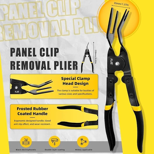 Alt view image 4 of 7 - 8PCS Fuel Line Pliers Set, Fuel Line Disconnect Tool Set with Fuel Filter Caliper, Hose Clamp Plier, Electrical Disconnect Tool Kit, Panel Clip Remover and Storage Bag