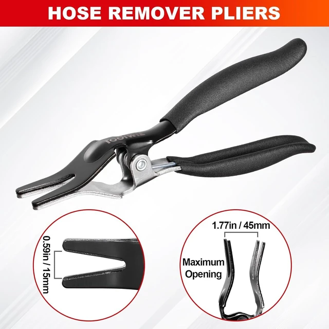 Alt view image 2 of 7 - Hose Clamp Pliers Set, 4 Pcs Coolant Radiator Spring Clamp Pliers
27" Long Reach Wire clamps, Flat Band, Clips Remover, Clic-R Type Hand Tool, Radiator, Fuel Line Sepairs Automotive Tools