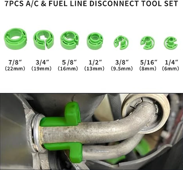 Alt view image 3 of 7 - 29pcs Master Quick Disconnect Tool Set
Fuel Line Disconnect and Removal Tool for A/C, Fuel and Transmission Cooler Lines with AC Disconnect Pliers and O Seal Kit