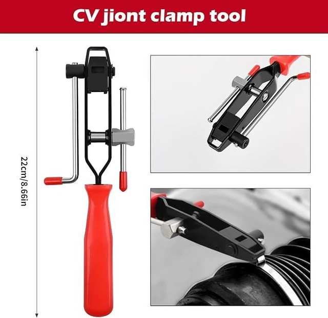 Alt view image 3 of 7 - 9Pcs Fuel Line Disconnect Pliers Set with Storage Case
9" Fuel Filter Caliper, Removal/CV Joint Boot Clamp/Flat Hose Clamp/30 Degree Disconnect Pliers Set for Auto Maintenance