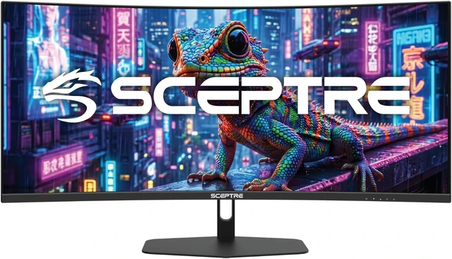 Main image of Sceptre Curved 34-inch Prime Gaming Monitor 3440 x 1440 up to 240Hz 1500R 1ms 100% sRGB DisplayPort x2 HDMI x2 Build-in Speakers, Machine Black