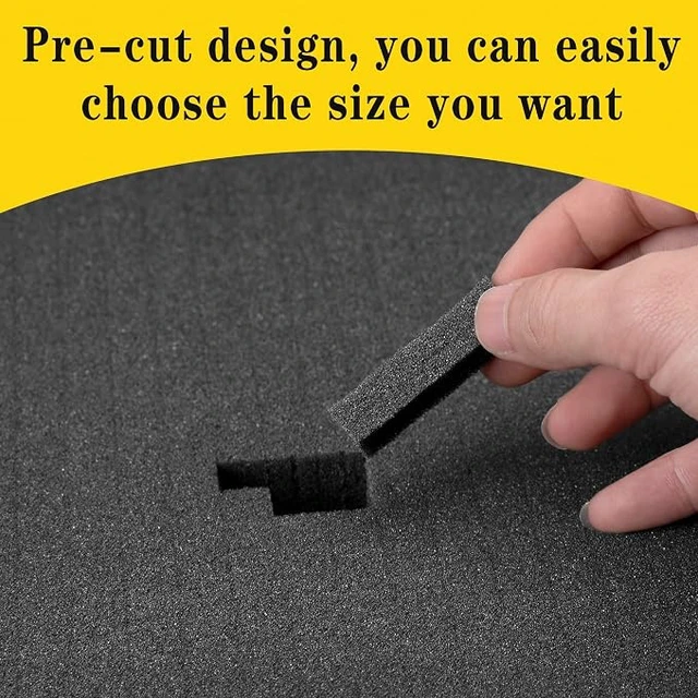 Alt view image 6 of 6 - 4 Pcs Pick Apart Foam Insert, 2 Size Pre Cube Sheet Foams with Bottom Use
16 Inch Length Tool Box Foam, Elastic Packing Foams for Board Game Box Cases Storage Drawer