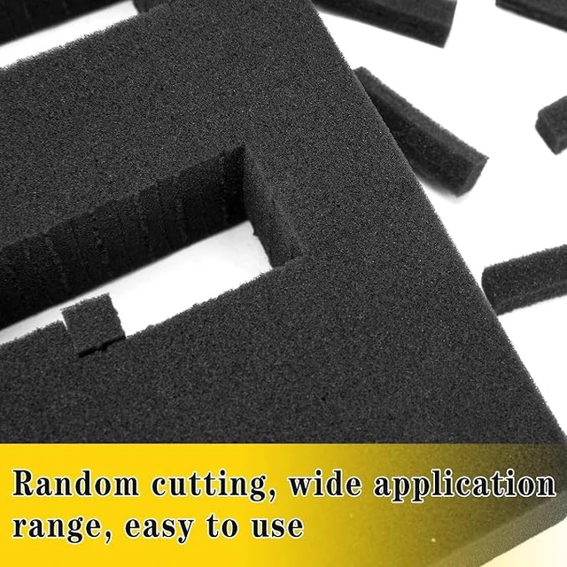 Alt view image 4 of 6 - 4 Pcs Pick Apart Foam Insert, 2 Size Pre Cube Sheet Foams with Bottom Use
16 Inch Length Tool Box Foam, Elastic Packing Foams for Board Game Box Cases Storage Drawer