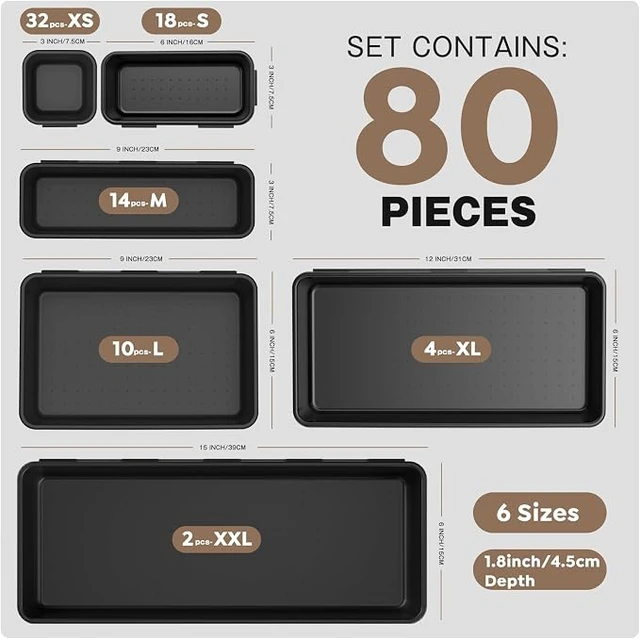 Alt view image 2 of 7 - + Tool Box Organizer Garage Organization
cs- Garage Organization and Storage Tray Divider Set, Desk Drawer Organizer, Toolbox for Rolling Tool Chest