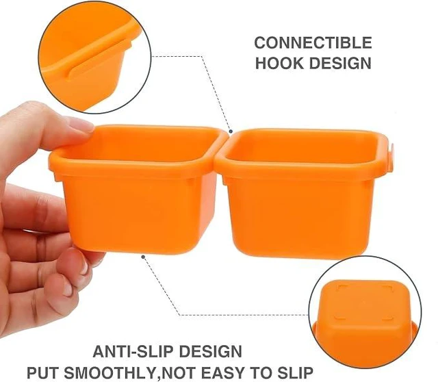 Alt view image 7 of 7 - 42 Pack Tool Box Organizer Tool Tray Dividers, Rolling Tool Chest Cart Cabinet Workbench Desk Drawer Organization and Storage for Hardware, Parts, Screws, Nuts, Small Tools Organization(Orange)