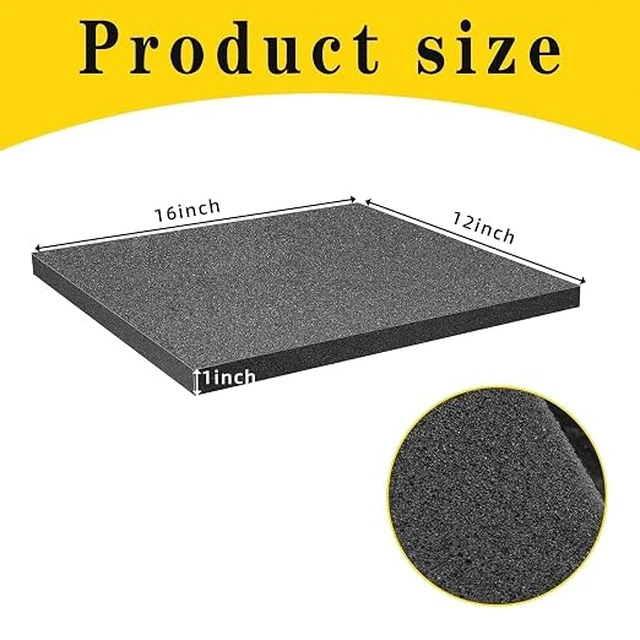 Alt view image 6 of 6 - 8 Pcs Polyurethane Foam Sheet, 16x12x1 in Cuttable Foam Inserts for Cases
High Density Packing Foams Pads, Elastic Foam Padding for Toolbox Camera Storage Safe Protection DIY Crafts