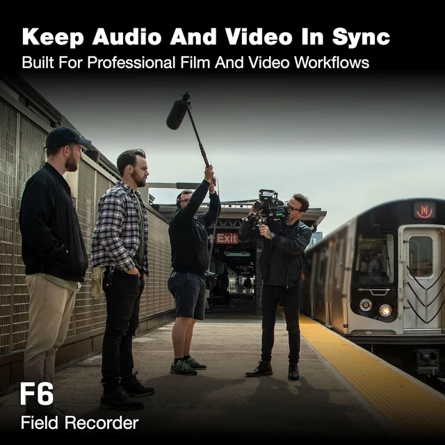 Alt view image 6 of 7 - Zoom F6 Professional Field Recorder for Filmmakers & Musicians Clip-Free Audio with 32-Bit Float, Dual A/D Converters, 6 XLR Inputs, 14 Tracks, Timecode I/O, Wireless Control