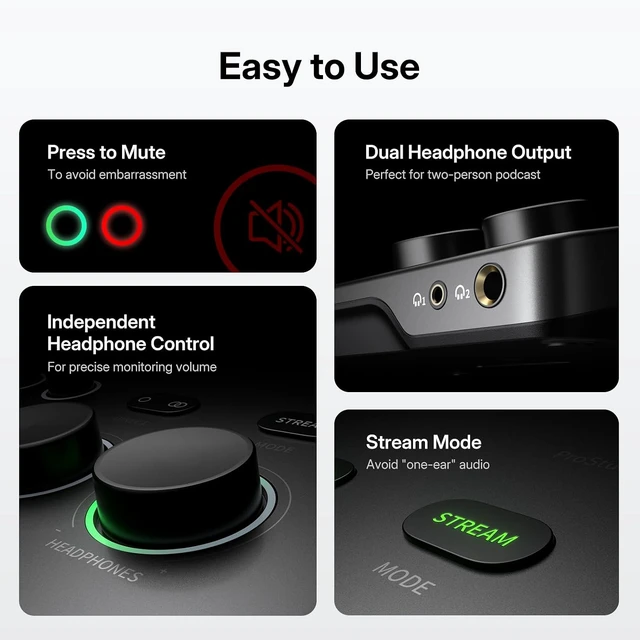 Alt view image 3 of 7 - MAONO Hybrid USB Audio Interface Dual XLR for PC Phone iPad Guitar 56dB Gain, Loopback, Mute, ASIO, Routing Software Features, for Podcast, Streaming, Mobile Music Recording, Content Creation
