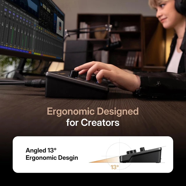 Alt view image 7 of 7 - MAONO Hybrid USB Audio Interface Dual XLR for PC Phone iPad Guitar 56dB Gain, Loopback, Mute, ASIO, Routing Software Features, for Podcast, Streaming, Mobile Music Recording, Content Creation