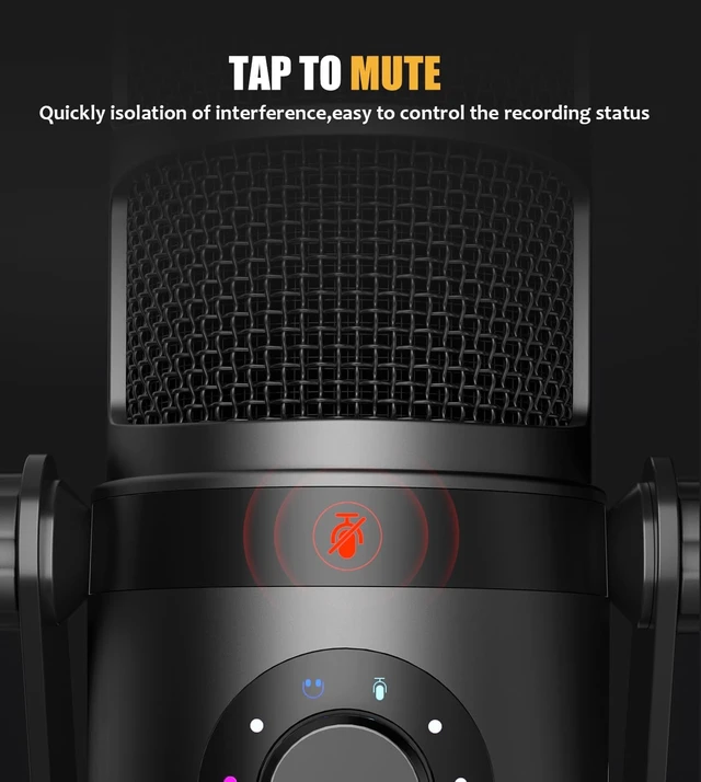 Alt view image 5 of 7 - MAONO PD400X Dynamic Microphone, USB/XLR Podcast PC Mic with Software, EQ,Tap-to-Mute, Headphone Jack, Gain Knob & Volume Control, Studio Mic for Broadcast, Recording, Streaming & Gaming