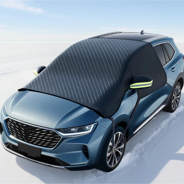 Main image of Car Windshield Cover for Ice and Snow - Universal Windshield Snow Cover with Side Window and Rearview Mirror Protector, Durable Magnetic Winter Frost Hail Guard, Suitable for Most Cars,SUV,Truck