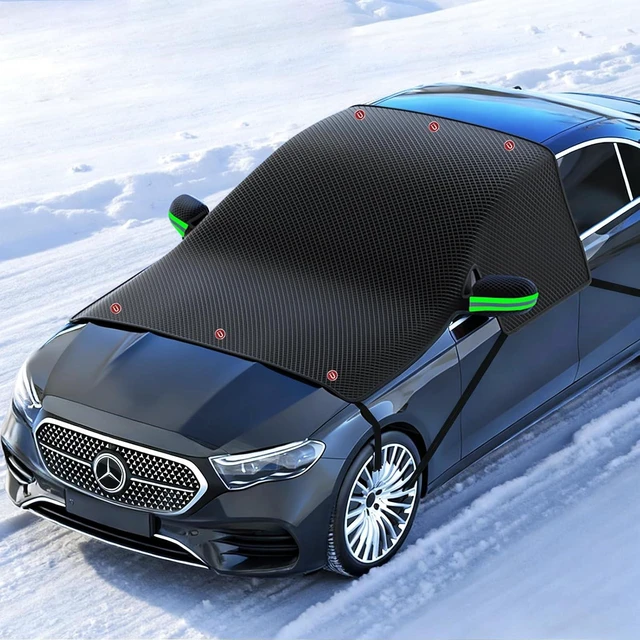 Main image of Large Car Windshield Cover for Ice and Snow - Automotive Windshield Snow Covers with Side Window & Rearview Mirror Protector, Winter Magnetic Car Anti-Snow Cover, Universal for Most Cars,Sedan,SUV