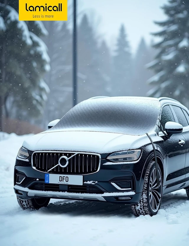 Alt view image 7 of 7 - Windshield Cover for Ice Snow, Magnetic 1S Snow Remove, Waterproof Magnetic Fit, 1S Snow Removal, Ultra Waterproof, Heavy Duty 800D Oxford Fabric, 4X Stable, SUV Winter Car Accessories Gifts