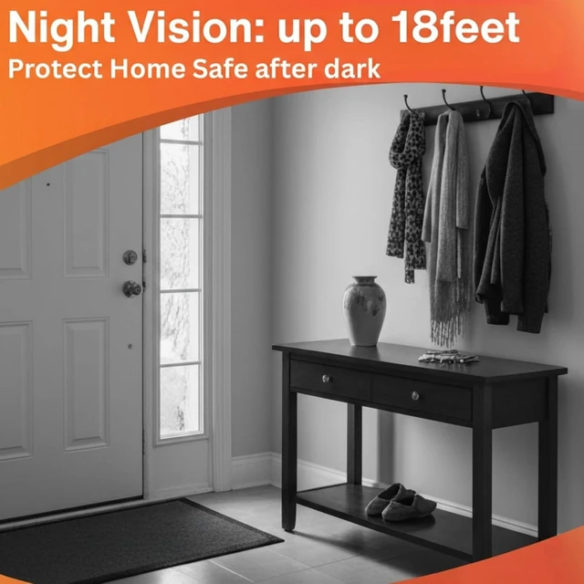 Alt view image 6 of 7 - WiFi Camera 2K Ultra HD Hidden Camera, with Night Vision, Wireless Cam Indoor, Motion Detection, 800mAh Battery, Cloud & SD Storage, Phone App, Video-only