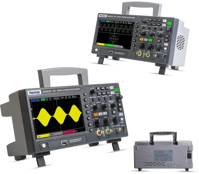 Alt view image 3 of 6 - Hantek DSO2D15 Digital Storage Oscilloscope 150MHz 1GSa/s 8M,2 Channel,2CH+1CH with Signal Source