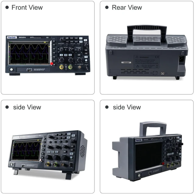 Alt view image 2 of 6 - Hantek DSO2D15 Digital Storage Oscilloscope 150MHz 1GSa/s 8M,2 Channel,2CH+1CH with Signal Source