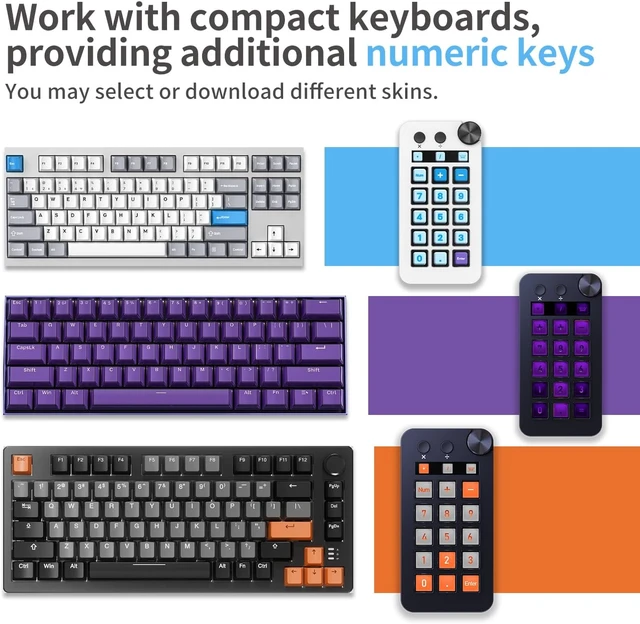 Alt view image 2 of 7 - Stream Controller Deck with 18 Customizable Macro Keys to Trigger Actions in OBS Twitch YouTube for Content Creators Stream Dock Compatible with PC & Mac N1 Black Macro Keypad