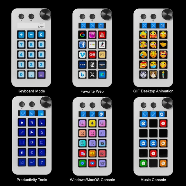 Alt view image 4 of 6 - Stream Controller Deck with 18 Customizable Macro Keys to Trigger Actions in OBS Twitch YouTube for Content Creators Stream Dock Compatible with PC & Mac N1 Macro Keypad