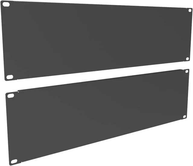 Main image of 2 Pack of 3U Metal Solid Blank Panel - Server Rack Filler Panel