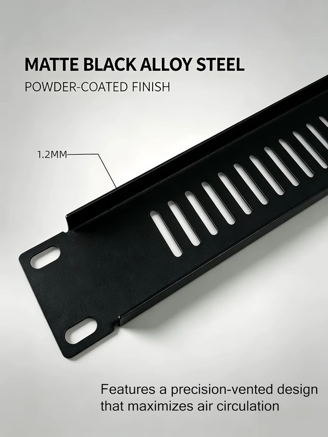 Alt view image 5 of 5 - 5 Pack 1U Blank Panel-Metal Rack Mount Filler Panel,Well Ventilated Suitable for 19in Server Rack Cabinet or Enclosure (1U Venting Panel)