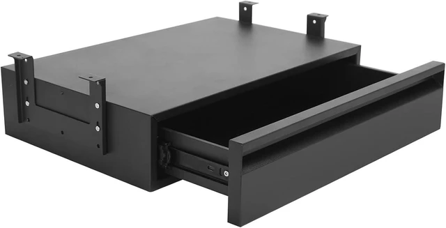 Main image of 18 inch Under Desk Drawer, Adjustable Pull Out Storage Organizer
Under Table Drawer Adjustable Height, Smooth Slide Rails, Carbon Steel Hidden Under Desk Drawer Slide Out Hold 44 lbs