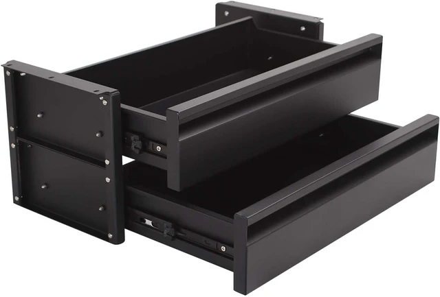 Main image of 15 inch 2-tier Under Desk Drawer Slide Out Storage Organizer
Under Desk Drawer Slide Out Adjustable Height, Smooth Slide Rails, Carbon Steel Under Table Drawer, Tier Hold 22 Lbs