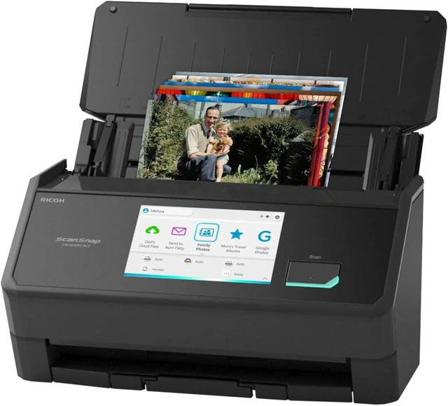 Main image of ScanSnap iX2500 Photo Edition Wireless or USB High-Speed Scanner, Black, Cloud Enabled | Photos, Documents & Receipts | Large 5" Touchscreen | Mac or PC
