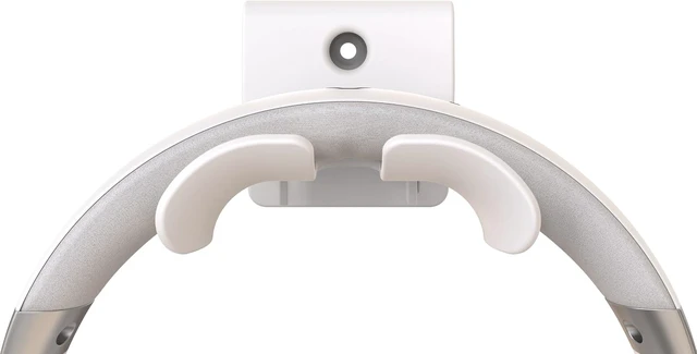 Alt view image 6 of 6 - Headset Wall Mount, Under Desk Headphone Hanger, Controller Holder, Gamepad Controller Holder, Adhesive/Screws, Universal Hanger Hook (White)