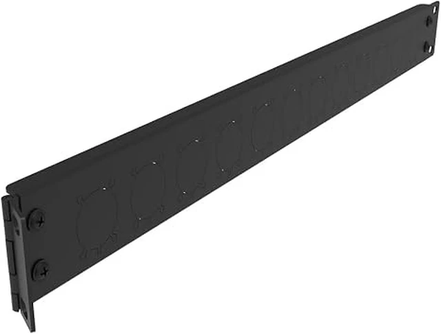 Alt view image 6 of 7 - 1U XLR HDMI 12 Port/Way/Hole Hinged Rack Mount Patch Panel
D-Type Connectors Punch-Out Audio Panel with Hinged Side for 19 inches Audio Enclosure, Server Computer Equipment