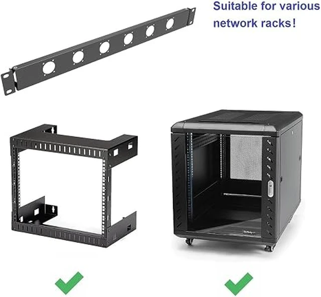 Alt view image 5 of 5 - 1U Hinged Rack Panel 6D XLR HDMI Audio Rack Mount Panel
Metal Rack Panel for 19 inches Server , AV, Network Equipment Rack or Cabinet (6D)