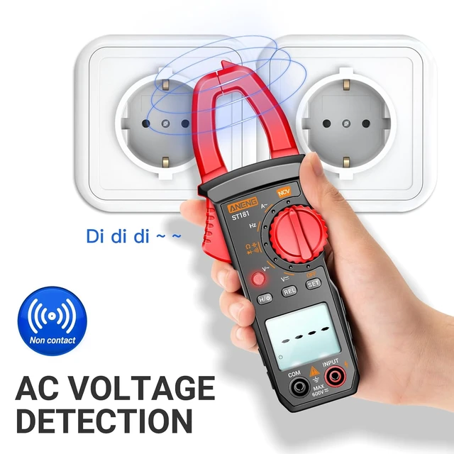 Alt view image 2 of 7 - Digital Clamp Meter,Multimeter Tester,4000 Count,NCV,Amp Voltmeter Measures AC Current, AC/DC Voltage,Capacitance, Resistance, Diodes, Continuity Frequency Backlight Electrican Tools