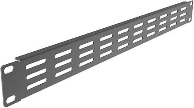 Alt view image 2 of 5 - 5 Pack 1U Vented Blank Panel-Steel Blank Rack Panel Spacer
for 19in Server Rack Cabinet or Enclosure, Black (1U)