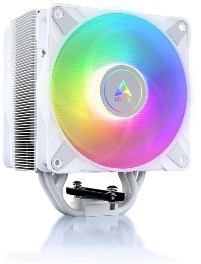 Main image of ARCTIC Freezer 36 A-RGB - Single-Tower CPU Cooler with Push-Pull, Two Pressure-optimised 120 mm P Fans and ARGB Lighting, Fluid Dynamic Bearing, 2002000 RPM, 4 Heatpipes, incl. MX-6 Thermal Compound