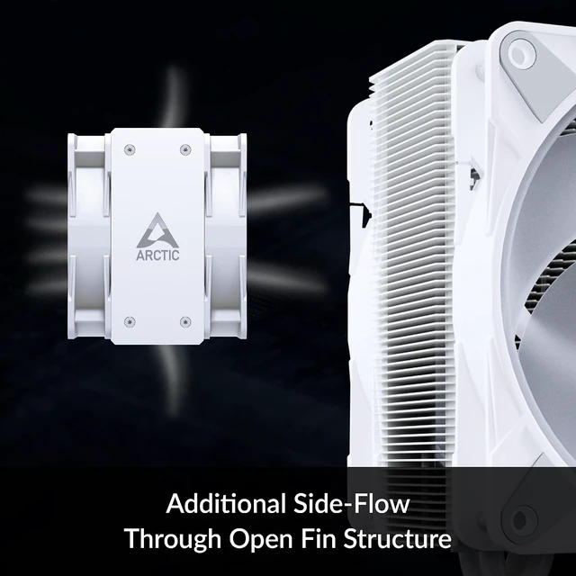 Alt view image 2 of 5 - ARCTIC Freezer 36 A-RGB - Single-Tower CPU Cooler with Push-Pull, Two Pressure-optimised 120 mm P Fans and ARGB Lighting, Fluid Dynamic Bearing, 2002000 RPM, 4 Heatpipes, incl. MX-6 Thermal Compound