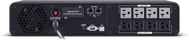 Alt view image 6 of 6 - CyberPower CP2000PFCRM2U PFC Sinewave UPS Battery Backup, 2000VA/1200W, 8 Outlets, AVR, Short Depth 2U Rackmount, UL Certified