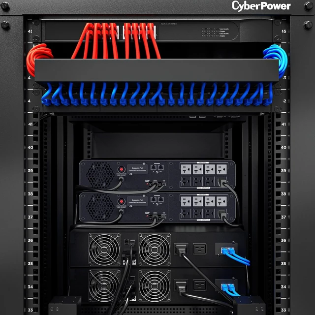 Alt view image 4 of 6 - CyberPower CP2000PFCRM2U PFC Sinewave UPS Battery Backup, 2000VA/1200W, 8 Outlets, AVR, Short Depth 2U Rackmount, UL Certified
