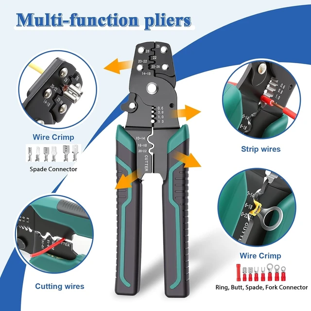 Alt view image 7 of 7 - 620Pcs Heat Shrink Wire Connectors Kit with Crimping Tool,Waterproof Electrical Crimp Ring Fork Spade Bullet Butt Splice Terminal for Automotive Boat Stereo Industrial Equipment