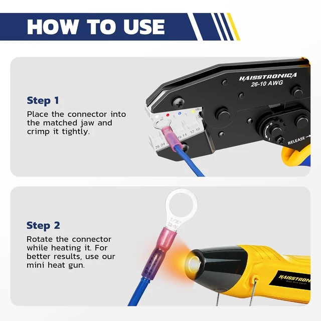 Alt view image 7 of 7 - 320PCS Heat Shrink Wire Connectors Set, 9" Wire Crimper Full-Cycle Ratchet, Adhesive-Lined Sleeves, 15 Sizes, Clear Lid, Removable Bins, Automotive Wiring