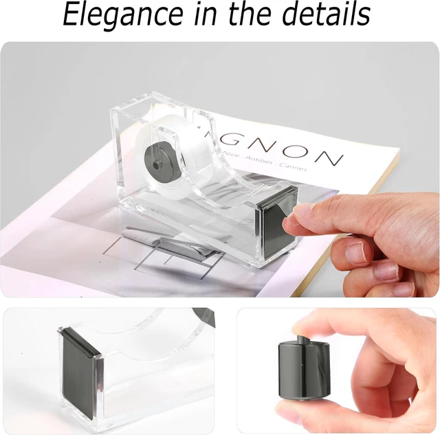 Alt view image 6 of 6 - Office Desk Accessories, Acrylic Stapler, Staple Remover, Tape Holder, Pen Holder, Ballpoint Pen, Scissor, Binder Clips, 1000pcs Staples, Phone Holder, Ruler, Transparent Glue and 300 Notes