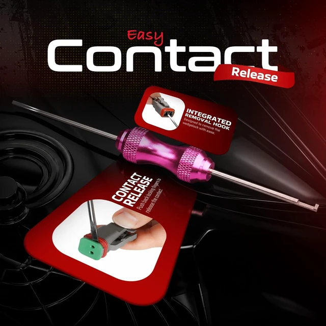 Alt view image 3 of 7 - 616PCS Deutsch Connector Kit with Size16 Solid Contacts 16-20AWG Waterproof DustProof Connectors with Crimp Tool,Disassembly Tool Automotive Electrical repair(2-12pin)