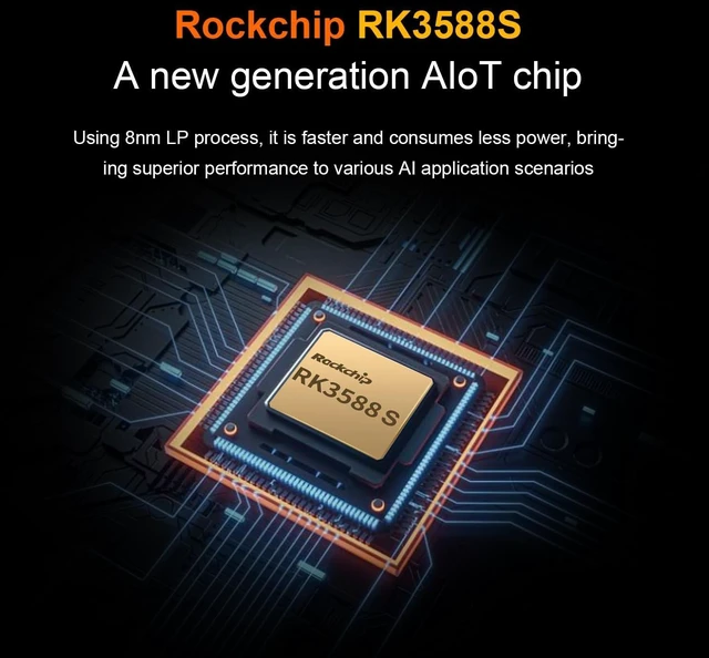 Alt view image 2 of 7 - Pi 5B 4GB/8GB/16GB LPDDR4/4X Rockchip RK3588S 8-Core 64 Bit Single Board Computer with Onboard 32GB eMMC Flash, Run Linux/Debian/Ubuntu/Android OS(4GB+32GB)