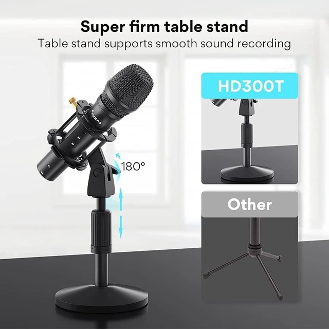 Alt view image 6 of 7 - MAONO USB XLR Dynamic Podcast Microphone for PC & Audio Interface, Desktop Mic with Volume Control, Headphones Jack, Stand, Pop Filter for Podcasting, Recording, Streaming, Vocals, Home Studio