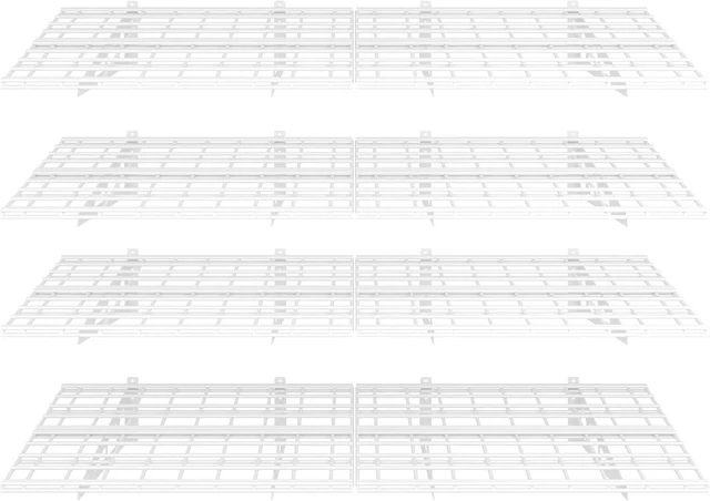 Main image of 4-Pack 24-inch-by-72-inch Wall Shelf Garage Storage Rack Wall Mounted Floating Shelves 2x6 ft,White, Classic Series