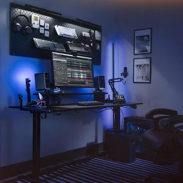 Alt view image 3 of 7 - Klipsch ProMedia Lumina 2.1 Computer Gaming System with Subwoofer and RGB Lighting Effects Built-in
