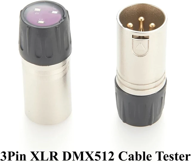 Alt view image 2 of 7 - DMX512 Signal Tester XLR 3Pin DMX512 Cable Tester DMX Signal Line Fault Test Tool for Stage Lighting, Moving Head, Beam lights (3Pin)