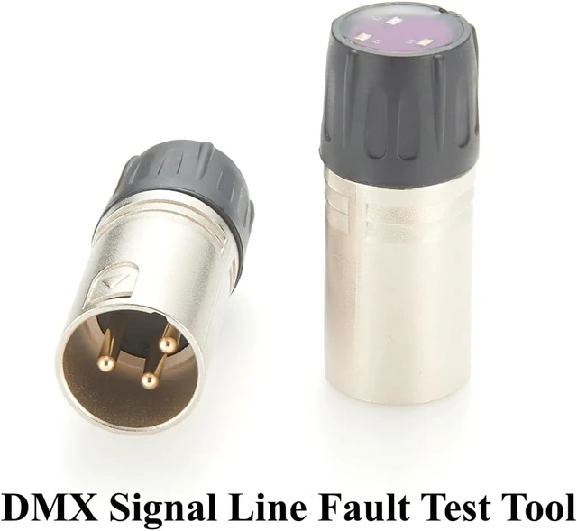 Alt view image 3 of 7 - DMX512 Signal Tester XLR 3Pin DMX512 Cable Tester DMX Signal Line Fault Test Tool for Stage Lighting, Moving Head, Beam lights (3Pin)