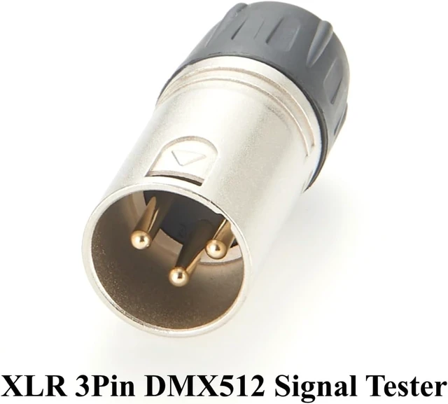 Alt view image 5 of 7 - DMX512 Signal Tester XLR 3Pin DMX512 Cable Tester DMX Signal Line Fault Test Tool for Stage Lighting, Moving Head, Beam lights (3Pin)