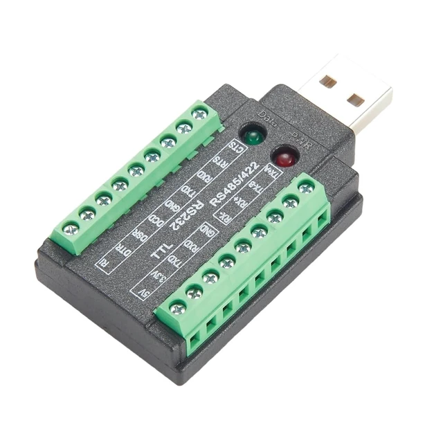 Alt view image 4 of 6 - Industrial 4 in 1 USB to RS232 RS485 RS422 TTL 3.3V 5V Serial Converter with FTDI FT232RNL Chip USB 2.0 A to Terminal Block Adapter COM Port for Windows, Linux, Android, MacOS