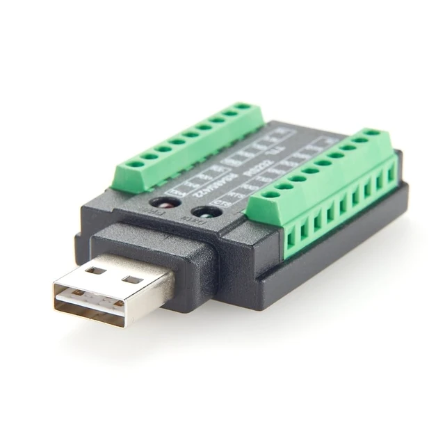 Alt view image 6 of 6 - Industrial 4 in 1 USB to RS232 RS485 RS422 TTL 3.3V 5V Serial Converter with FTDI FT232RNL Chip USB 2.0 A to Terminal Block Adapter COM Port for Windows, Linux, Android, MacOS