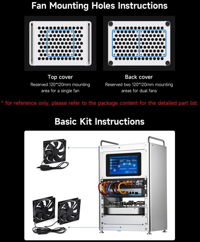 Alt view image 6 of 7 - 8U Server Cabinet Basic Kit, 10inch Desktop All Aluminum Alloy Rack, High Compatibility